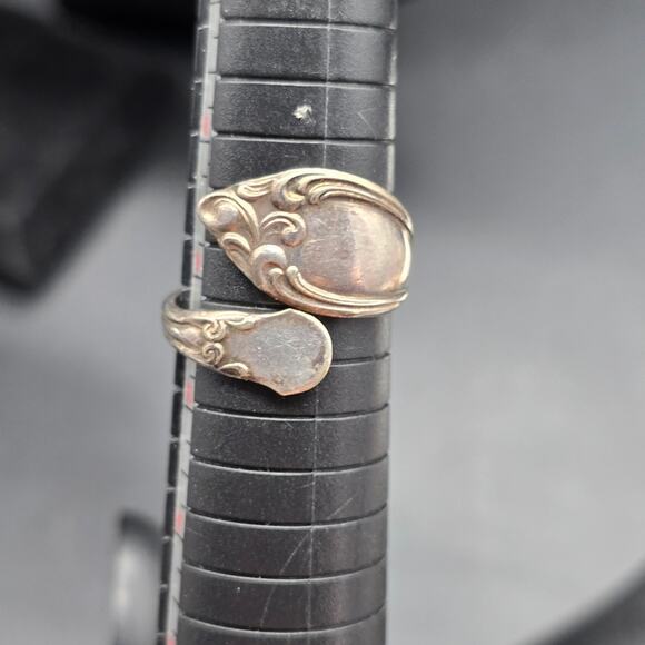 Oneida Silver Plated Spoon Ring WMA Rogers Vintage Wrap Size 9 - Picture 6 of 8
